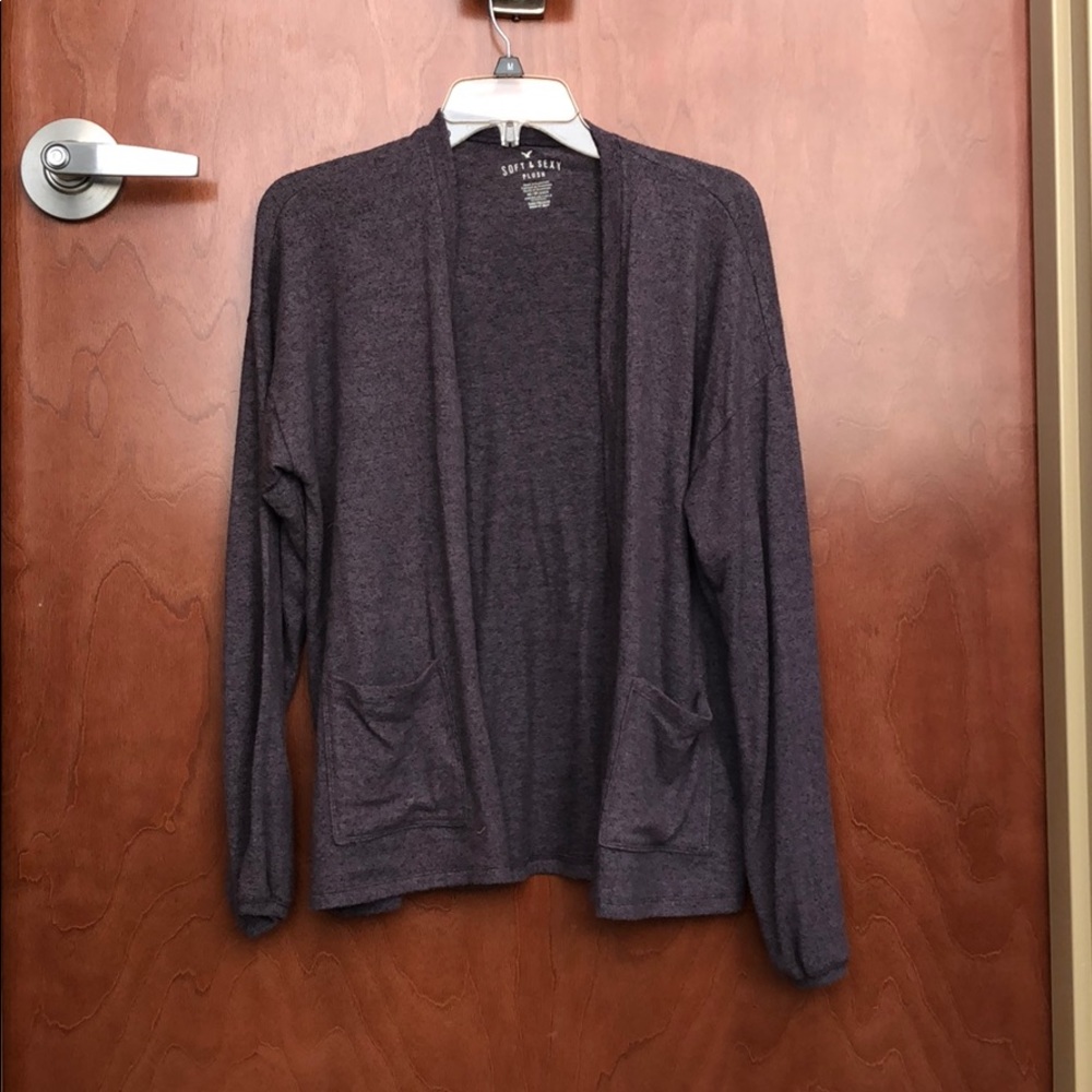 Dusty purple soft & sexy cardigan